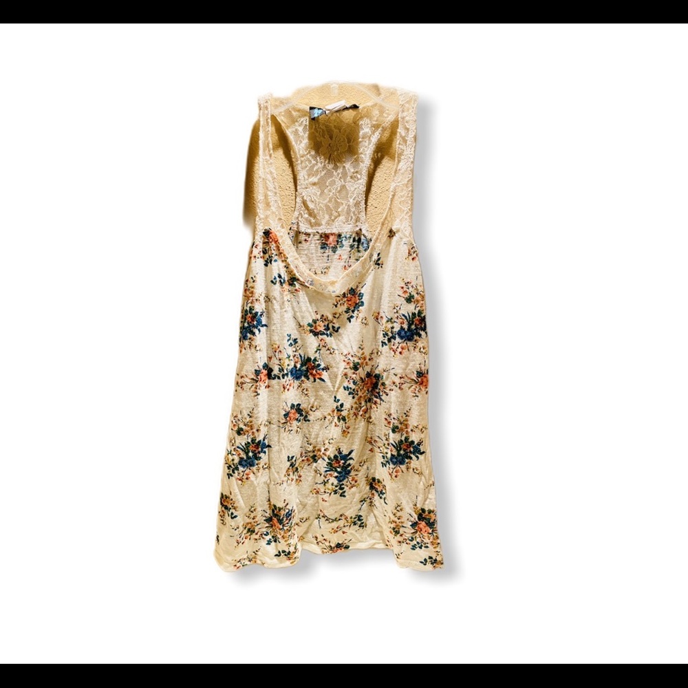 Cream Lace tank top
